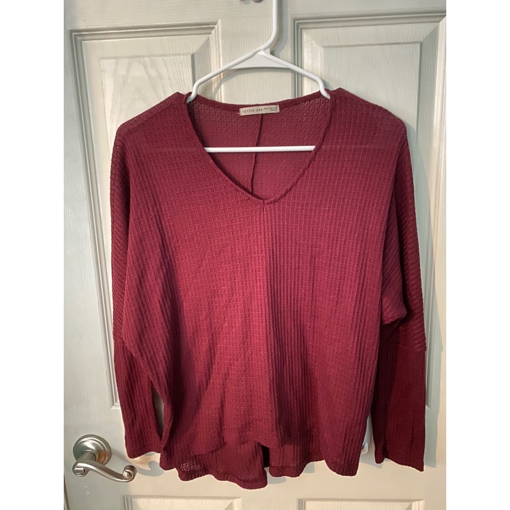 Girls Burgundy Sweater
